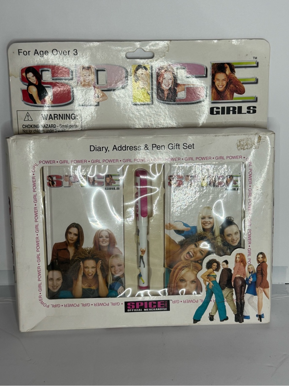 Spice Girls Diary, Address & Pen Gift Set - White & Pink